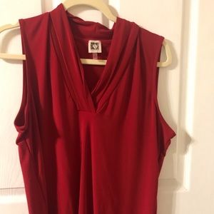 ANN KLEIN RED TOP